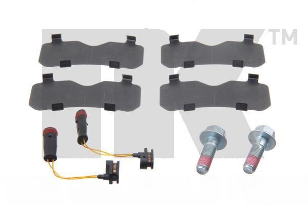 Комплект гальмівних накладок, дискове гальмо, Nk 223363