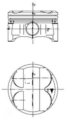 Поршень, Kolbenschmidt 40086610