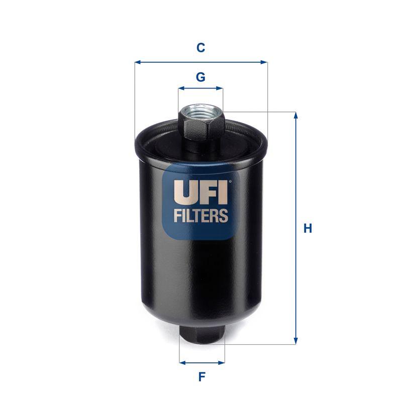 Фільтр палива, фільтрувальний елемент, NIVA, Ufi 31.741.00