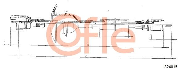 Трос привода спідометра, Cofle S24015