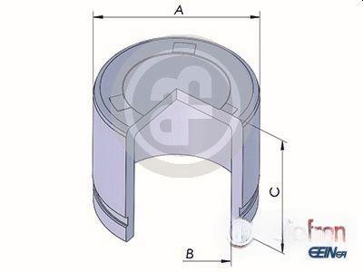 Поршень, гальмівний супорт, Autofren D0-25322