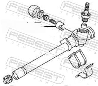 Ремонтний комплект, рульовий механізм, Febest SZSB-015