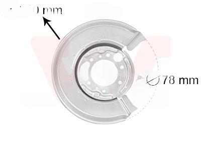 Відбивач, гальмівний диск, Van Wezel 3075374