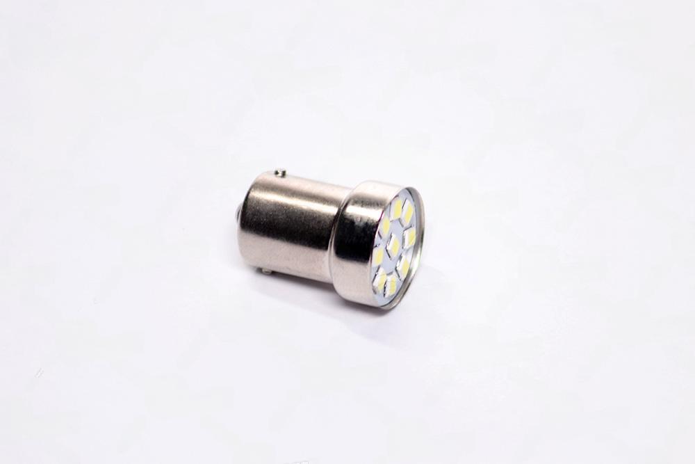 Лампа led указателей поворотов и стоп-сигналов 12v r5w ba15s 9smd white<>, Tempest TMP-L0819