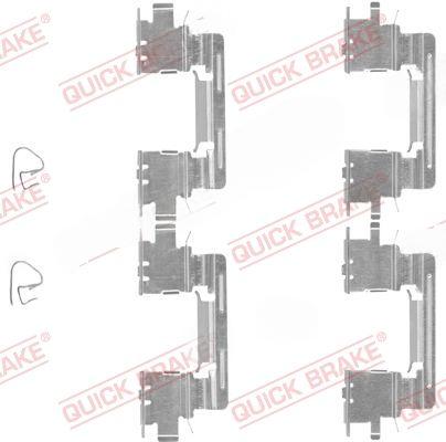 Комплект приладдя, накладка дискового гальма, Quick Brake 109-1613