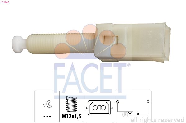 Перемикач стоп-сигналу, Facet 7.1087