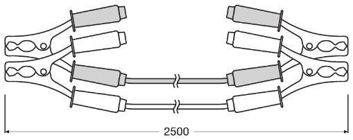 Кабель для запуску двигуна від зовнішнього джерела, Osram C060