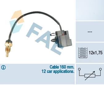 Датчик, температура охолоджувальної рідини, Fae 32426