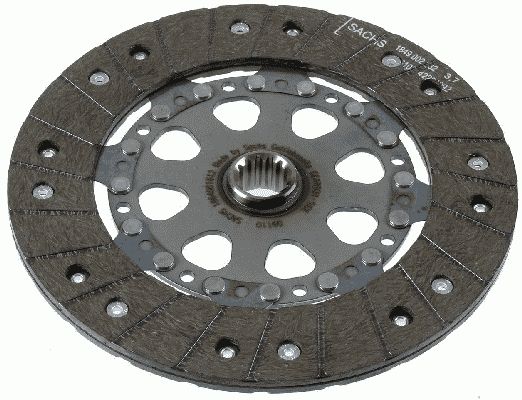 Диск зчеплення, кільк. зубц. 14, FIAT/OPEL Croma/Astra/Corsa/Vectra "1,7-2,2 "98>>, Sachs 1864001612