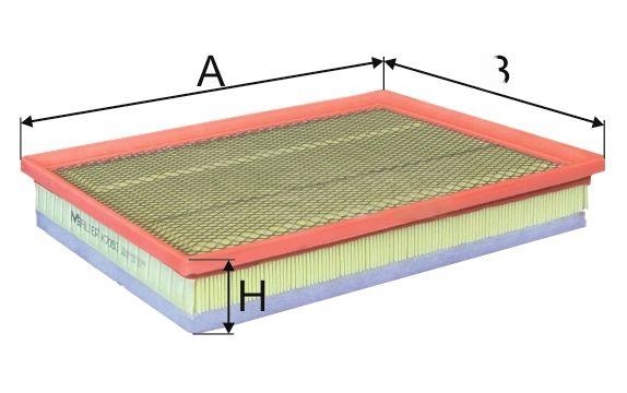 Повітряний фільтр, фільтрувальний елемент, Master/Mascott 3.0dCi 02-, Mfilter K7053
