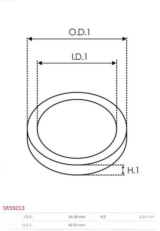 Ремонтний комплект, генератор, Auto Starter SRS5013