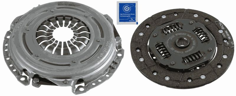 Комплект зчеплення, кільк. зубц. 17, 200мм, FORD Fiesta/B-max "1,25-1,4 "08>>, Sachs 3000951080