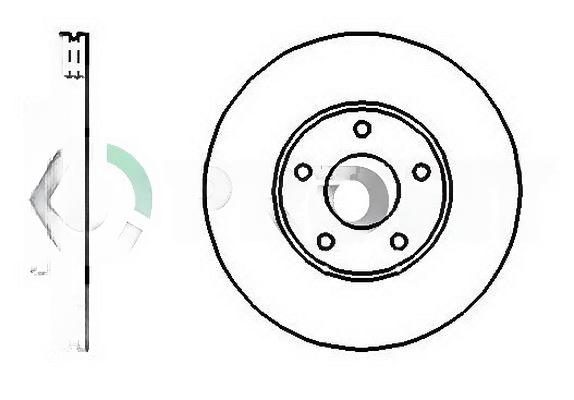 Гальмівний диск, Profit 5010-1222