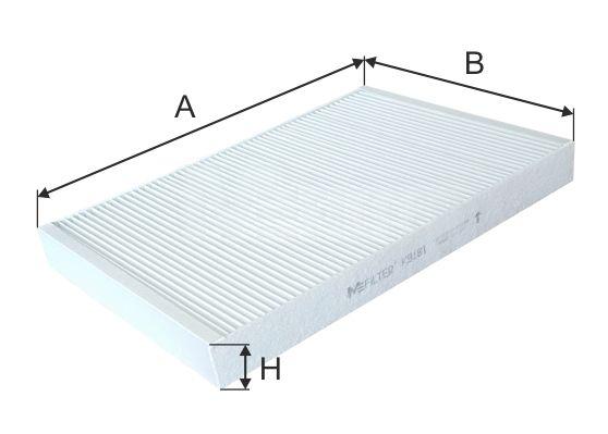Фільтр, повітря у салоні, 30мм, фільтр пилку, Audi A4/A5/Q5/Q7 2.0-3.0 TDI 15-, Mfilter K9181