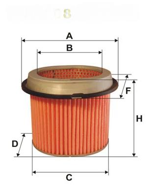 Повітряний фільтр, Wix Filters WA6108