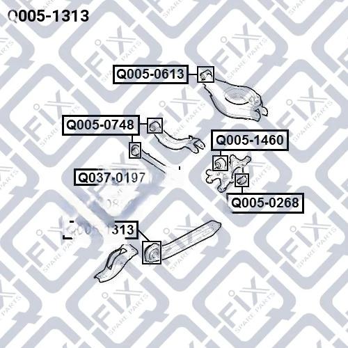 Сайлентблок задньої тяги, Q-Fix Q0051313