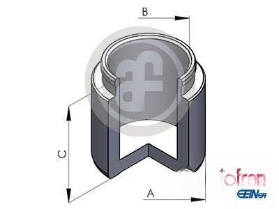 Поршень, гальмівний супорт, Autofren D0-25128