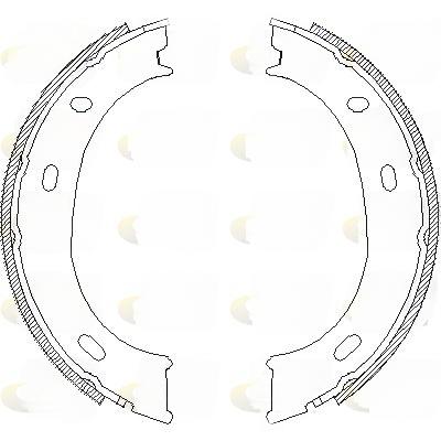 Комплект гальмівних колодок, стоянкове гальмо, Roadhouse 4710.01
