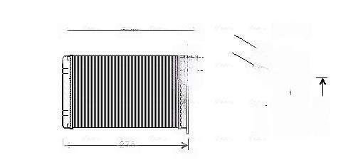 Теплообмінник, система опалення салону, Ava RT6048