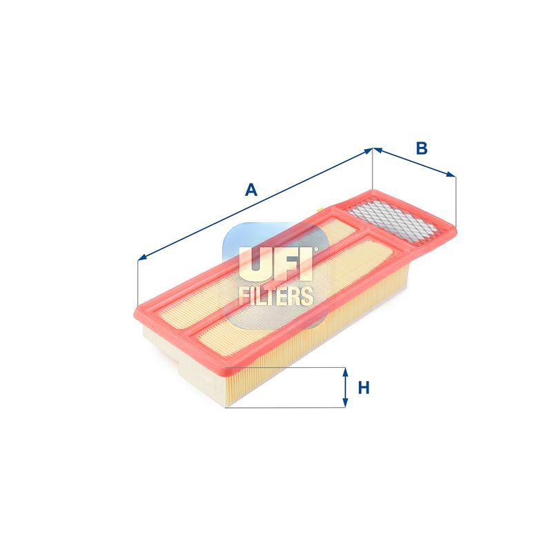Повітряний фільтр, фільтрувальний елемент, Fiat Doblo 09-23, Fiat Fiorino 07-, Opel Combo D 11-18, Ufi 30.477.00