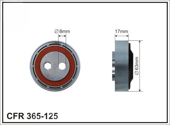 Натяжний ролик, поліклиновий ремінь, Caffaro 365-125