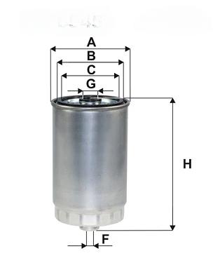 Фільтр палива, фільтр для накручування, HYUNDAI SANTA FE III 2.0, 2.2 CRDI 12-, Wix Filters WF8545