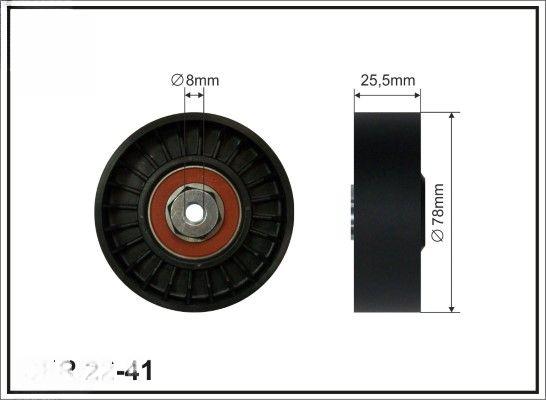 Відвідний/напрямний ролик, поліклиновий ремінь, Caffaro 2241