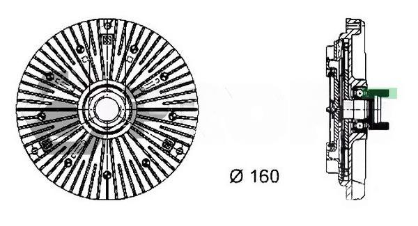 Муфта, вентилятор радіатора, Profit 1720-2012