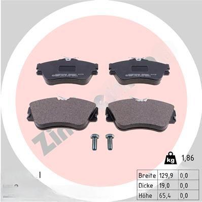 Комплект гальмівних накладок, дискове гальмо, Zimmermann 21479.190.1