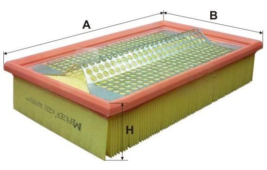 Повітряний фільтр, Mfilter K221
