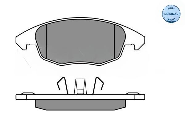 Комплект гальмівних накладок, дискове гальмо, Meyle 0252453818