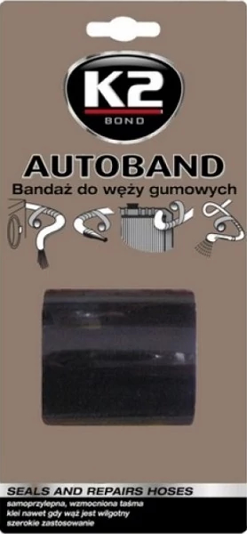 Стрічка для ремонту гумових шлангів /bond autoband 5cm x 3m, BOND AUTOBAND 5CM X 3M, K2 B3000