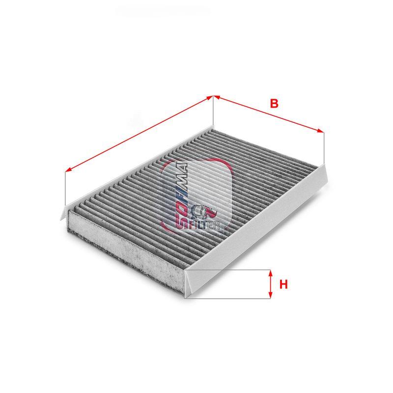 Фільтр, повітря у салоні, 36мм, вугільний фільтр, Sofima S4111CA