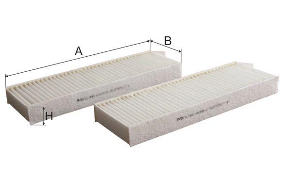 Фільтр, повітря у салоні, Mfilter K90562