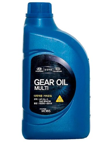 Олива кпп 80w-90 gear oil multi 1 л gl-5 мінер. () mobis, Mobis 02200-00110