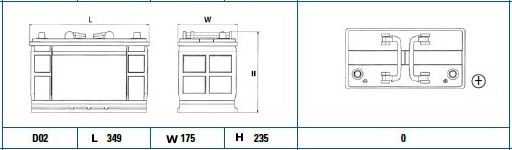 Стартерний акумулятор, Exide EG1102