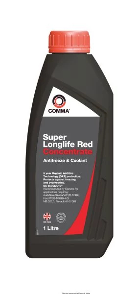 Антифриз, Super Longlife Red Concentrate 1л, Comma SUPERLLREDKONC.1L