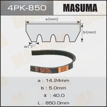 Поліклиновий ремінь, Masuma 4PK850