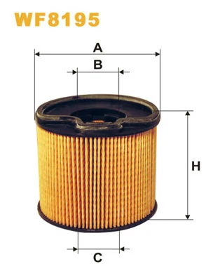 Фільтр палива, фільтрувальний елемент, CITROEN, PEUGEOT PE816/3/WF8195, Wix Filters WF8195