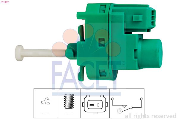 Перемикач стоп-сигналу, механічн., Ford Focus/Mondeo (96-) (7.1137) Facet, Facet 7.1137