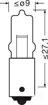 Лампа розжарювання, світильник салону, STANDARD, Osram 64113