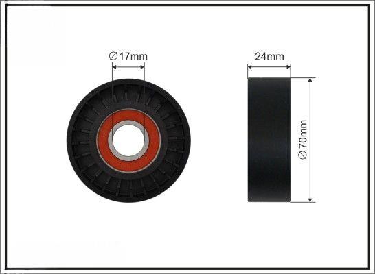 Натяжний ролик, поліклиновий ремінь, Caffaro 500084