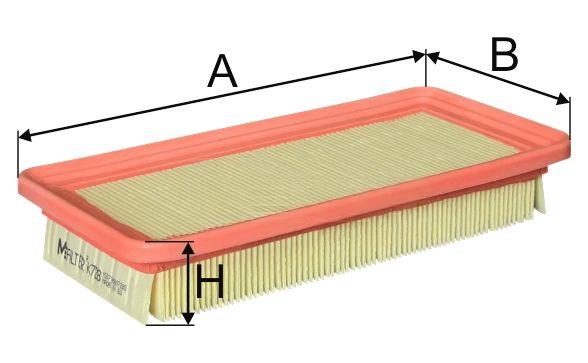 Повітряний фільтр, Mfilter K728