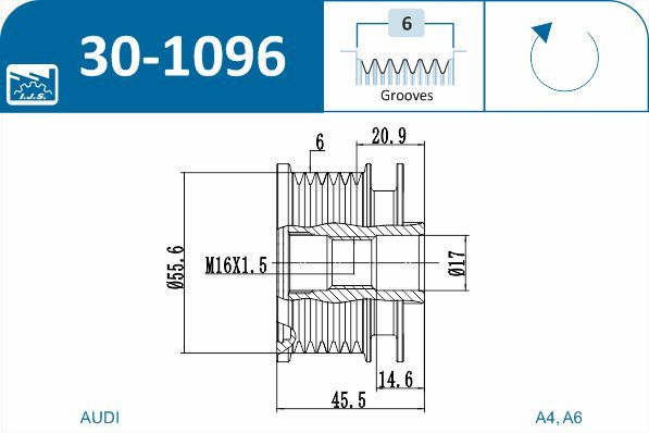 Механізм вільного ходу генератора, Ijs 30-1096