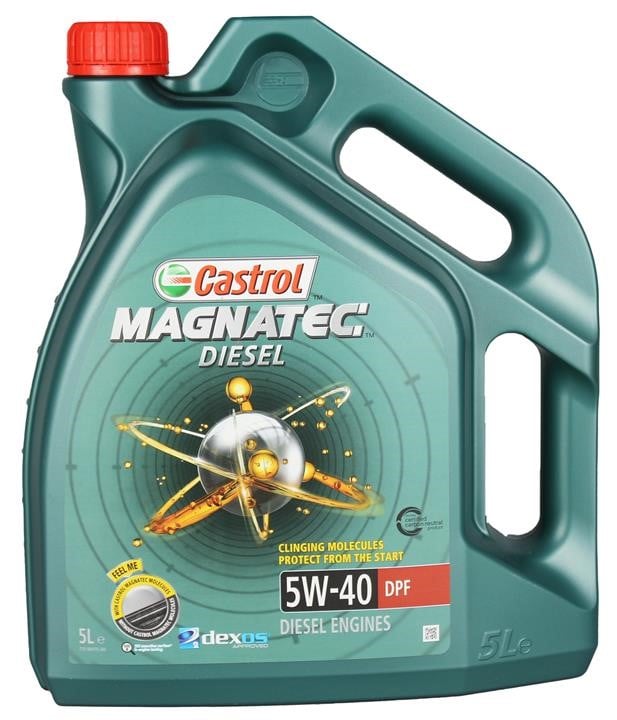 Олива моторна magnatec diesel 5w-40 dpf 5л, Castrol CS5W40MDDPF5L