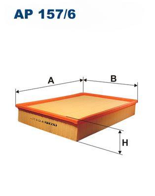 Повітряний фільтр, фільтрувальний елемент, Sprinter 906 - VW Crafter, 2006>, Filtron AP157/6