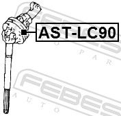 Шарнір, вал сошки рульового керування, Febest AST-LC90