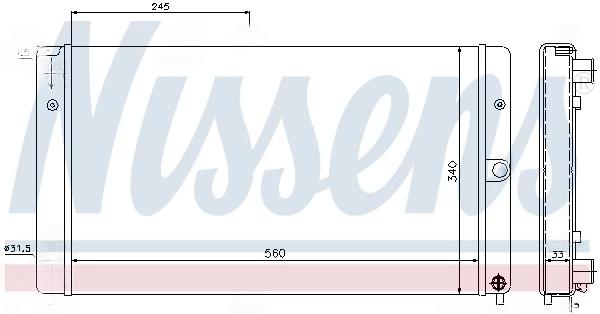 Радіатор, система охолодження двигуна, LADA 110(95-)1.5 i(+)[OE 2110-1301012]), Nissens 623552