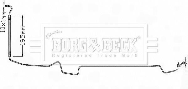 Гальмівний шланг, 195мм, Borg & Beck BBH8328