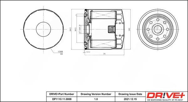 Оливний фільтр, Dr!Ve+ DP1110.11.0006